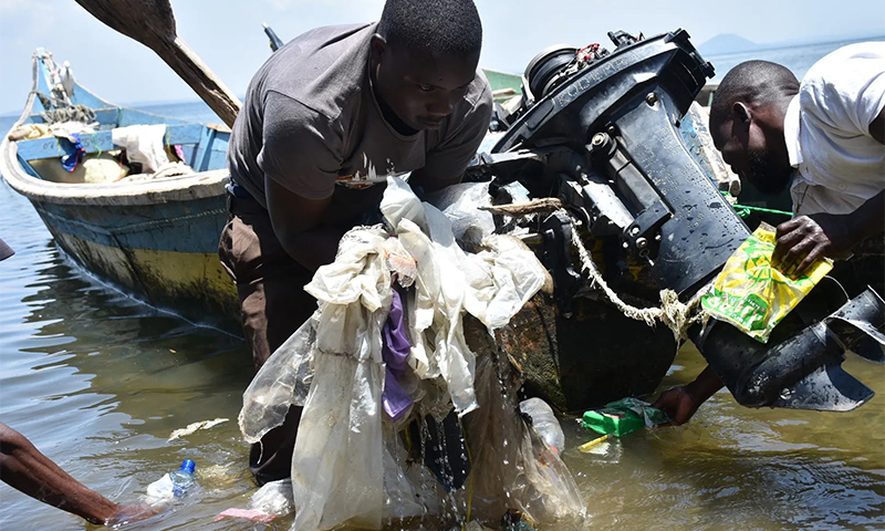 Plastic Waste Choking Life in Lake Victoria